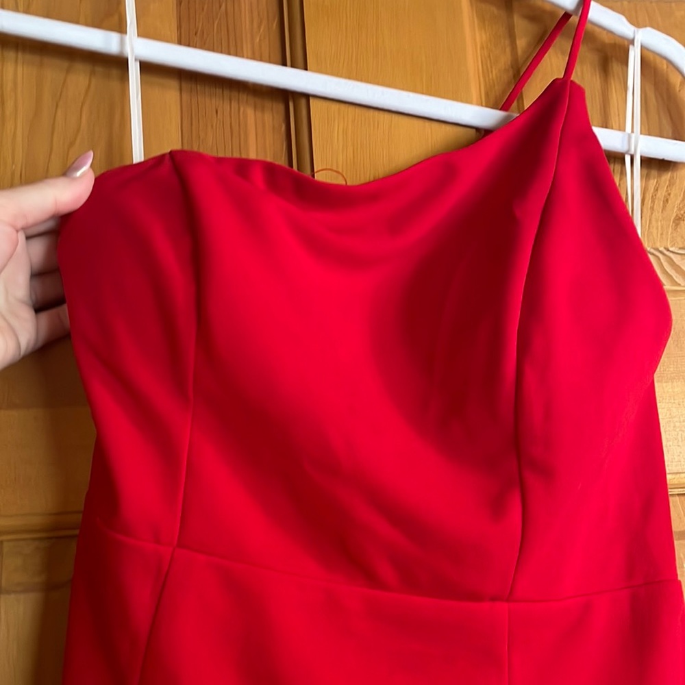 Size 6 princess Polly red one strap dress